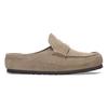 Birkenstock Naples Wrapped Suede Clog - Taupe